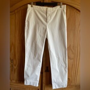 Aspesi White Cotton Crop Pants Size 10